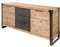 Invicta Interior Massives Sideboard Factory 180cm Akazie teakgrau weiß gekälkt Kommode Anrichte Wohnzimmerschrank Massivholz Akazienholz