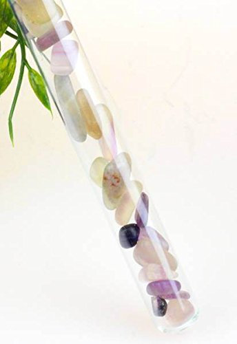 Aqua Lapis Edelsteinstab Fluorit um Edelsteinwasser herzustellen Edelsteinwasserstäbe | 100% Natur Wassersteine zur Wasseraufbereitung | Energiearbeit | Mineralien | Dekosteine I