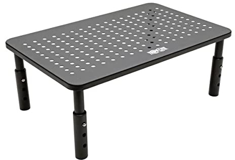 Tripp Lite Monitor Riser Stand Desktop Metal Height Adjustable Black 14x9 Inch (MR1411M)