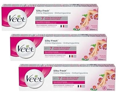 VEET Crema depilatoria per pelli normali, 200 ml, confezione da 3