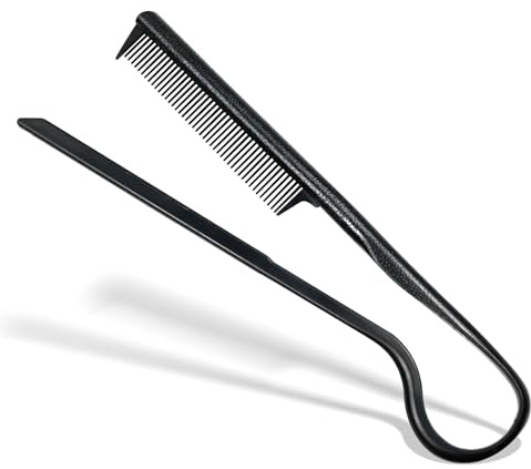 V-Shaped Hair Straightener Comb – Portable Wheat Straw Hairdressing Tool for Styling & Straightening, DIY Hairdressing Tool