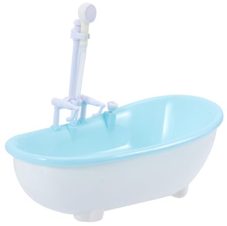 Uonlytech Mini-puppenbadewanne mit Sprühfunktion Wasserspielzeug für Kleinkinder Babyspielzeug Miniaturbadewanne für Jungen Mädchen Vorschulspielzeug