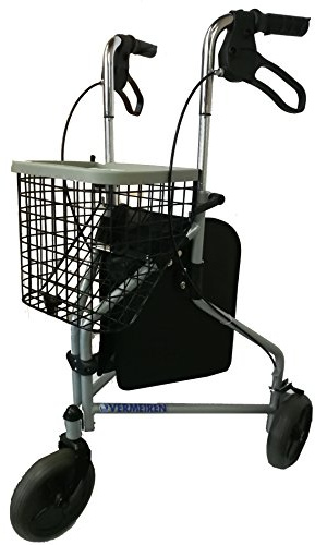 Rollator deambulatore leggero Stock titolare gehwagen schienale 3 ruote