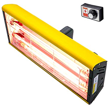 DATOUBOSS Portable Lampe de Séchage de Peinture Infrarouge 2000W Lampe Infrarouge Carrosserie Peinture Lampe de Séchage de Peinture Infrarouge Automobile