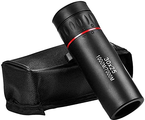 Monocular Monoculars For Hiking 30X25 Optical Zoom Field Glass Telescopes Clear View Red Film Hd Binoculars Adjustable Focal Length 7X Monocular little surprise