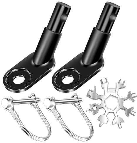 2 pezzi rimorchio per bicicletta, gancio di traino, adattatore per bicicletta con fiocco di neve, accessorio multifunzione per rimorchi per cani, rimorchi per bambini
