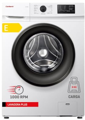 Corberó - Lavadora Carga Frontal | CLH610MC | 6 Kg | 1000 Rpm | 15 Programas | Inicio Diferido | Lavado Rápido | Blanco