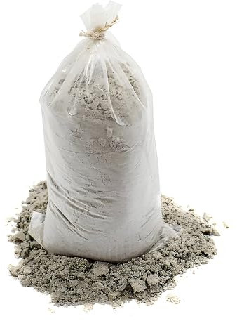 Bricoloco Piedra Pómez Tosca en Polvo 1 kg para exfoliación y limpieza de piel. Úselo en ebanistería o Bellas Artes como tapa poros, pulir lacas y barnices. (Saquito de 1 kilo)