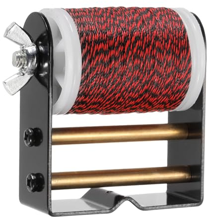 PATIKIL Hilo de Servicio para Cuerda de Arco de Tiro con Arco 131 Yardas/120M, 0.02 / 0.4mm de Diámetro Hilo de Cuerda de Arco para Atar Visor Peep Nock Arco Recurvo, Rojo/Negro