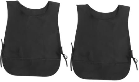 Didiseaon 2pièces Tablier De Cuisine Imperméable Sans Manches Tablier De Coiffeur Pour Homme Et Femme Protection Polyvalente Pour Tâches De Cuisine Nettoyage