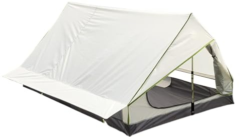 Tenda da campeggio a 1 palo, tenda da campeggio per esterni, tenda da campeggio, nuvola leggera per bovini da montagna, traspirante, resistente alle intemperie, per 1-2 persone, riparo per escursioni