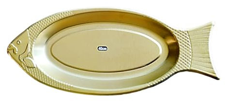 Ronyme Piatto da Portata per Pesce in Acciaio Inossidabile a Forma di Pesce, per Servire Pesce in Compagnia