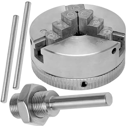 Portabrocas de torno de 3 mandíbulas, portabrocas de torno de 3 mandíbulas para torneado de madera, accesorios de taladro de precisión autocentrante para taller industrial, fábrica de reparación de