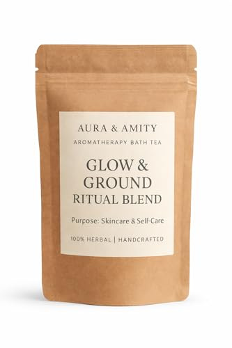 Aura & Amity Aromatherapy Bath Tea – Herbal Soak Bags for Stress Relief, Sinus Relief & Skincare – 100% Natural, Handcrafted, Single Use Spa Ritual (Eucalyptus)