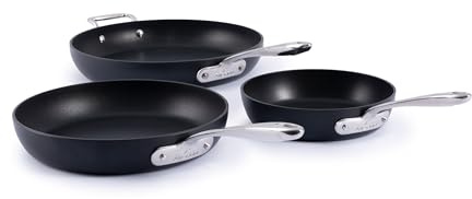 All-Clad HA1 Expert Cookware, Nonstick 3 Piece Fry Set, 8, 10 & 12 inch