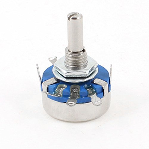 Aexit 4 mm 220 Kohm Split Tige linéaire 3 bornes Fuseau potentiomètre rotatif – Ble-u 354G740