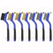 VASTOOLS Hand-Drahtbürsten Satz 7-teilig, 3x Messing-Drahtbürste, 3x Edelstahl-Bürste, 1x Nylon-Bürsten, zum Entfernen hartnäckiger Rückstände und Rost