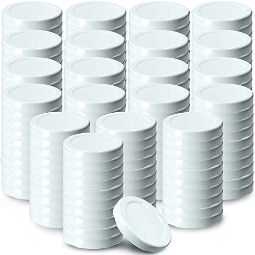 KADAX 200er Set Schraubdeckel TO43 für Gläser 43mm Weiß – Twist-Off Ersatzdeckel für 40ml Mini Gläser & Probiergläser, Luftdicht & Spülmaschinenfest