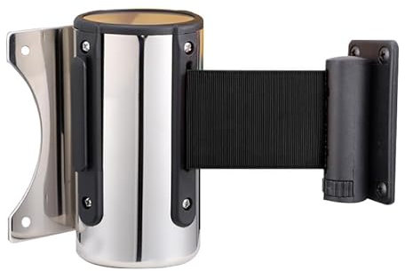 PINNERS Ruban extensible mural (5 mètres), ruban de délimitation, support de ruban mural, barrière extensible murale, ruban de sécurité extensible de 5 mètres