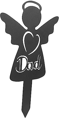 BESPORTBLE Herrajes del Cementerio estaca del ángel conmemorativo lápida estaca del ángel de la Tumba estaca de simpatía estaca de Tumba estaca de jardín con Forma de ángel de Metal Planchar