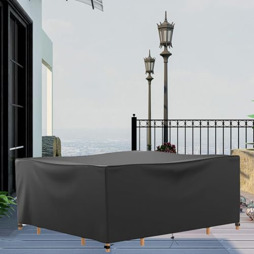 Housse de Protection Mobilier Exterieur 170x50x90cm Housse De Protection De Jardin Imperméable Au Vent Anti-UV,Housse Salon de Jardin,Bâche Salon de Jardin Protection avec Boucle de Verrouillage