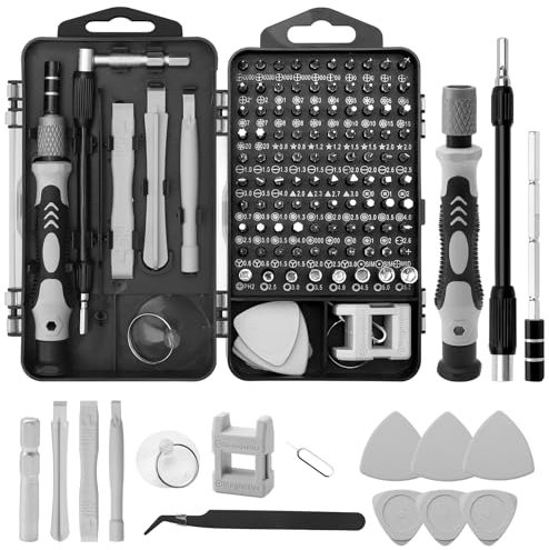 Kit Cacciaviti Precisione 115 in 1 Set Cacciaviti Precisione Magnetici Professionali Cacciavite di Precisione è adatto per riparare Iphone Macbook Pro PS PC Orologi e Occhiali