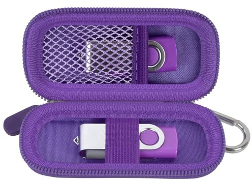 Custodia protettiva per chiavetta USB compatibile con SanDisk / per Samsung / per PNY Flash Drive, Memory Stick Thumb Drive 16/32/128 GB Accessori elettronici Supporto (viola