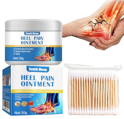 Pommade Apaisante pour Talons, Crème pour Talons, Crème Anti-éperon Calcanéenne, Pénétration Profonde, Absorption Rapide, Soulage les Douleurs des Pieds, Apaisement des Articulations