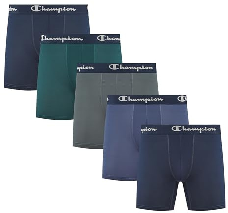 Champion Men's Performance Boxer Brief- 5 Pack