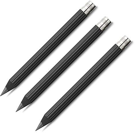 Graf von Faber-Castell 118630 Set Taschenbleistift Magnum 3 Stück, schwarz