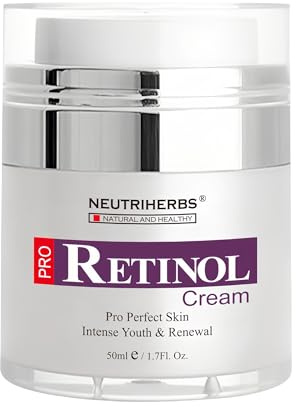 Neutriherbs Retinol Cream for Face,Night Facial Moisturizer Rich Vitamin A,Reduce Fine Lines and Smooth Wrinkles, Anti Aging Skincare - 1.7 fl.oz