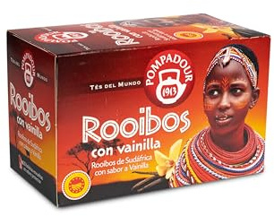 Pompadour Té del Mundo Rooibos Vainilla - 20 Bolsitas