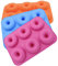 Sinzau Silikonformen Backen Donuts Backform - 3 Stück 6 Hohlraum Antihaft Silikon Form Spülmaschinenfest - für Backbegeisterte Produktion Kuchen Kekse Bagel Muffins(Rosa Orange Blau)