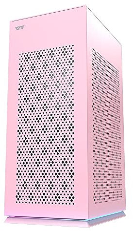 darkFlash DLH21 Case PC Gaming Mini ITX con interfaccia USB 3.0 Tipo-C (Rosa)