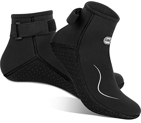 Gimilife Chaussettes d'eau en néoprène de 3 mm pour homme et femme - Chaussettes de plongée pour la plage, le volley-ball, la plongée avec tuba, le surf