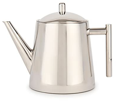 La Cafetière Edelstahl-Teekanne, 1,5 l, 8 Tassen (silberfarben)