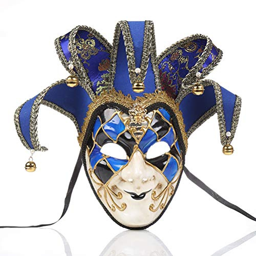 Prevessel heltäckande ansikte män maskerad mask jester masker kvinnor vintage venetiansk mardi gras mask halloweenfest
