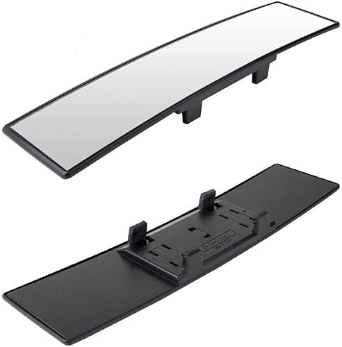 Westspark Car Rear View Mirror Interior, Clip on Wide Angle Rear View Mirror Middle for Car, Panoramic Convex Rearview Mirror