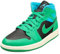 NIKE Jordan Damen WMNS Air Jordan 1 MID SE DO6699 200, Schwarz/Lucky Green-Aquatone, 39 EU