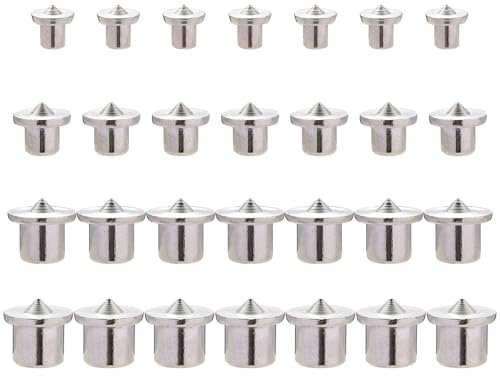 28 Stücke Holzdübel Zentrierspitzen Set, Dübelmarkierer Set, 6/8/10/12 mm Dübelspitzen, Dübelhilfe Holzdübe für Holzarbeiten Bohrwerkzeuge