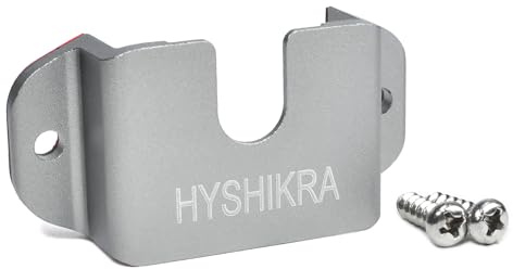 HYSHIKRA Support pour Radio, Clip pour Haut-Parleur de Talkie-walkie, Support pour Microphone de Radio Mobile, Support 3 en 1 Compatible avec Baofeng Quansheng Motorola et CB Radio (argenté)