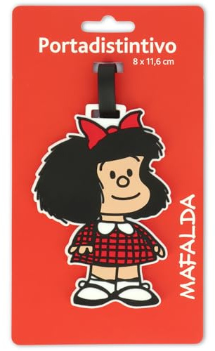 Grafoplas - Identificador Maletas Mafalda 8x11cm, Etiqueta Identificadora