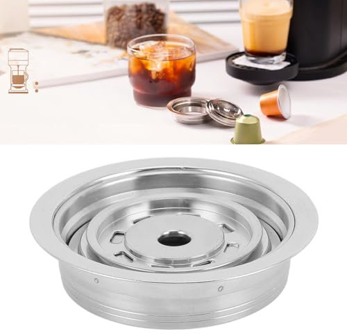 Adaptador de Cápsula de café para ENV135 para GCA1 para Next POP, Acero Inoxidable con Pegatinas, Cuchara, Cepillo, Convertidor de Cápsulas de café