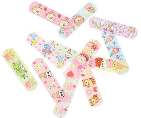 SMASOLO Vendajes Adhesivos Transpirables Impermeables Diseños Infantiles, 120 Unidades, Apósitos Flexibles y Autoadhesivos Para Heridas, Protección Diaria Para Niños y Niñas