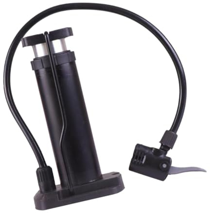 CLISPEED Pompa a Piede per Pneumatici Bicicletta Compressore Portatile con Manometro Integrato Pompa da Pavimento Leggera e Durevole per Auto e Veicoli Nero