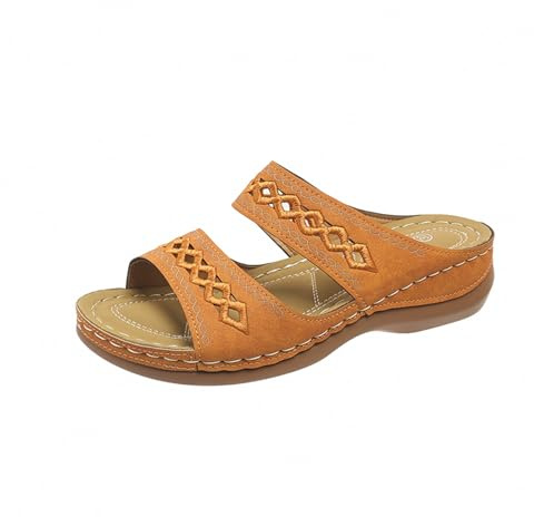 YIzdegg damsandaler smärtlindringssandaler ergonomiska sandaletter ventilerande tofflor bekväma sandaler ergonomiska sandaler sommarskor för fritid och hem utomhus