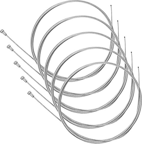 cyclingcolors 5 Stück Fahrrad Bremskabel Bremszug Bowdenzug Bremsinnenzug 2.5m Fahrräder Rennrad Citybikes
