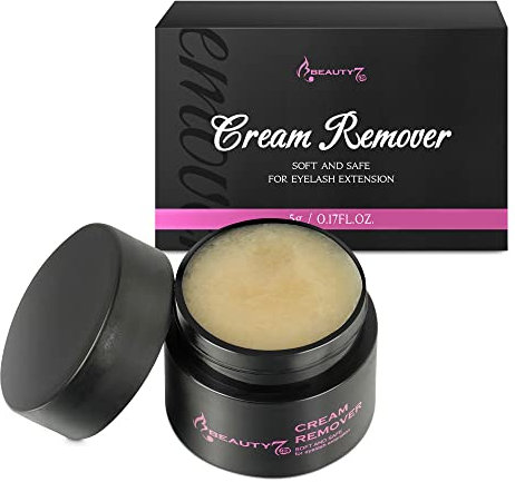 Beauty7 Crème Retrait Colle Pour Extensions de Cils 5g Crème Enlever de Colle d'extension Cils Greffe Anti-irritation, Dissolvant Colle de Cils Anti-allergique et Inodore (Original)