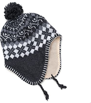 Gorro peruano para niño 4 5 6 7 años aprox. forro polar forrado chulo ref. CZ1544, gris, S