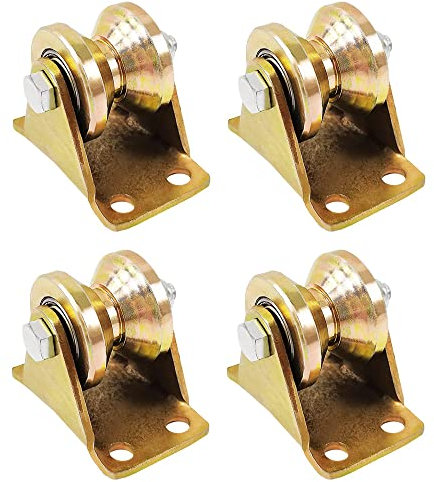 4 StüCk Umlenkrollen FüR Seile, V-Rille 30 Mm Umlenkrollen FüR Seile, Stahlseilrollen FüR HebekräNe, Industriemaschinen, SchiebetüRen, Inversionen, TüR- Und Fensterschienen, Umlenkrollen FüR Seile